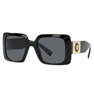 Versace Black and Gold Square Sunglasses